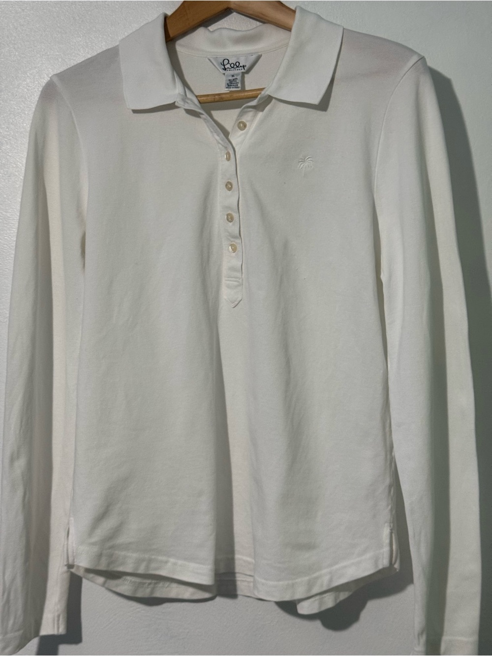 Lilly Pulitzer white tag Long Sleeve shirt Pima cotton XL